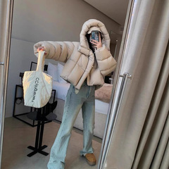 美式短款棉服女冬季2025新款时尚洋气加厚面包服棉袄外套