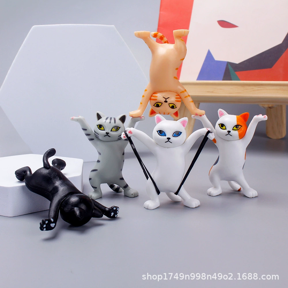 Танцующая мини-фигурка, модная игрушка, кот, капсульная игрушка