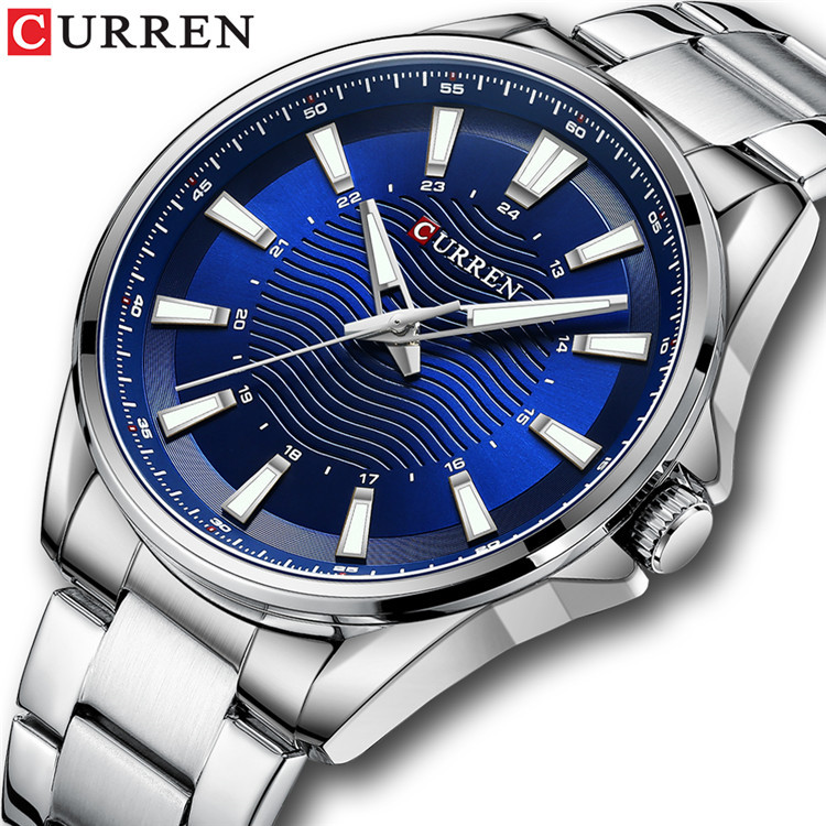 CURREN 8424 reloj de hombre correa de acero negocio Comercio exterior simple reloj de moda en stock image 2