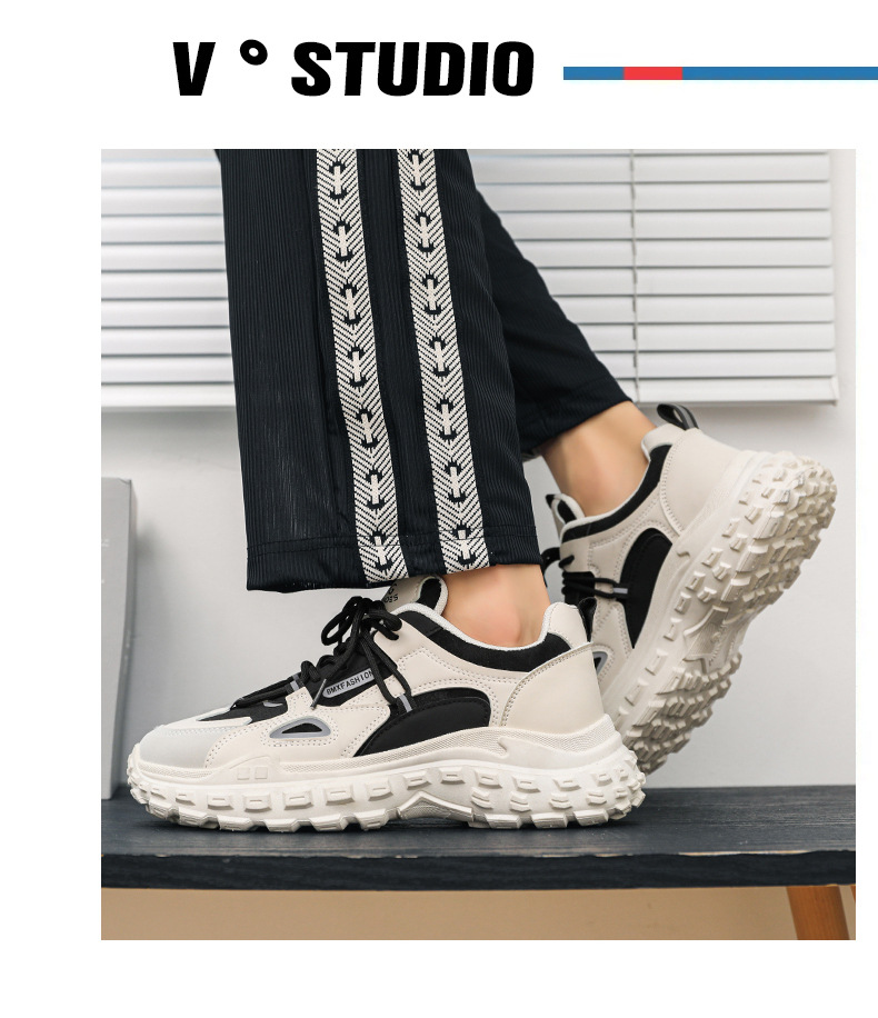 Men Casual Shoes Running Shoes Leather Shoes Sneakers Mesh Versatile Arch Support Slip Resistant Footgear Sneakers_voghion.com