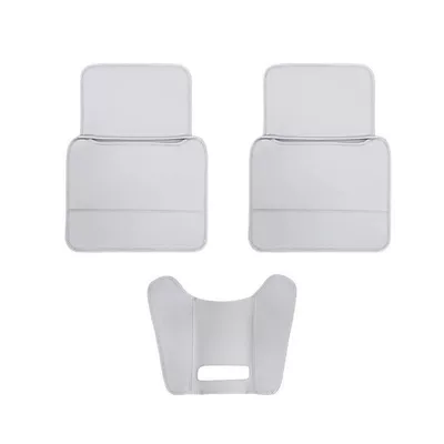 Rear Seat Backrest Protective – Chair back anti-kick pad - 24-25-xpeng-m03-morning-mist-gray-seat-anti-kick-pad-3-piece-set