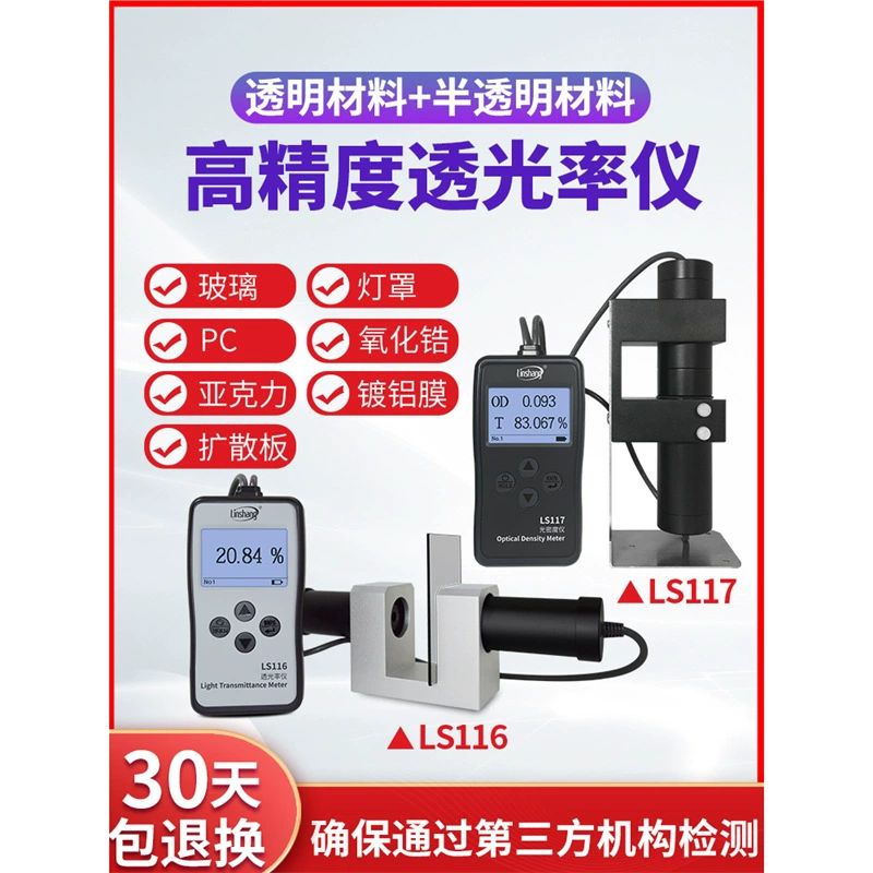 Lin Shang LS 116117 Полупрозрачный тестер, полупрозрачный измеритель скорости из плексигласа, акриловый измеритель коэффициента пропускания ПК