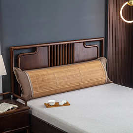 夏天竹藤双人枕套夏季藤席枕头套1.2冰藤冰丝凉席长枕套1.8 1.5米