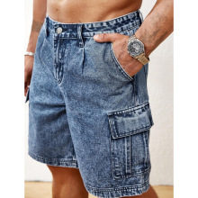 P 40276 Men's Cargo Denim Shorts ��ʿ��װţ�ж̿�羳��