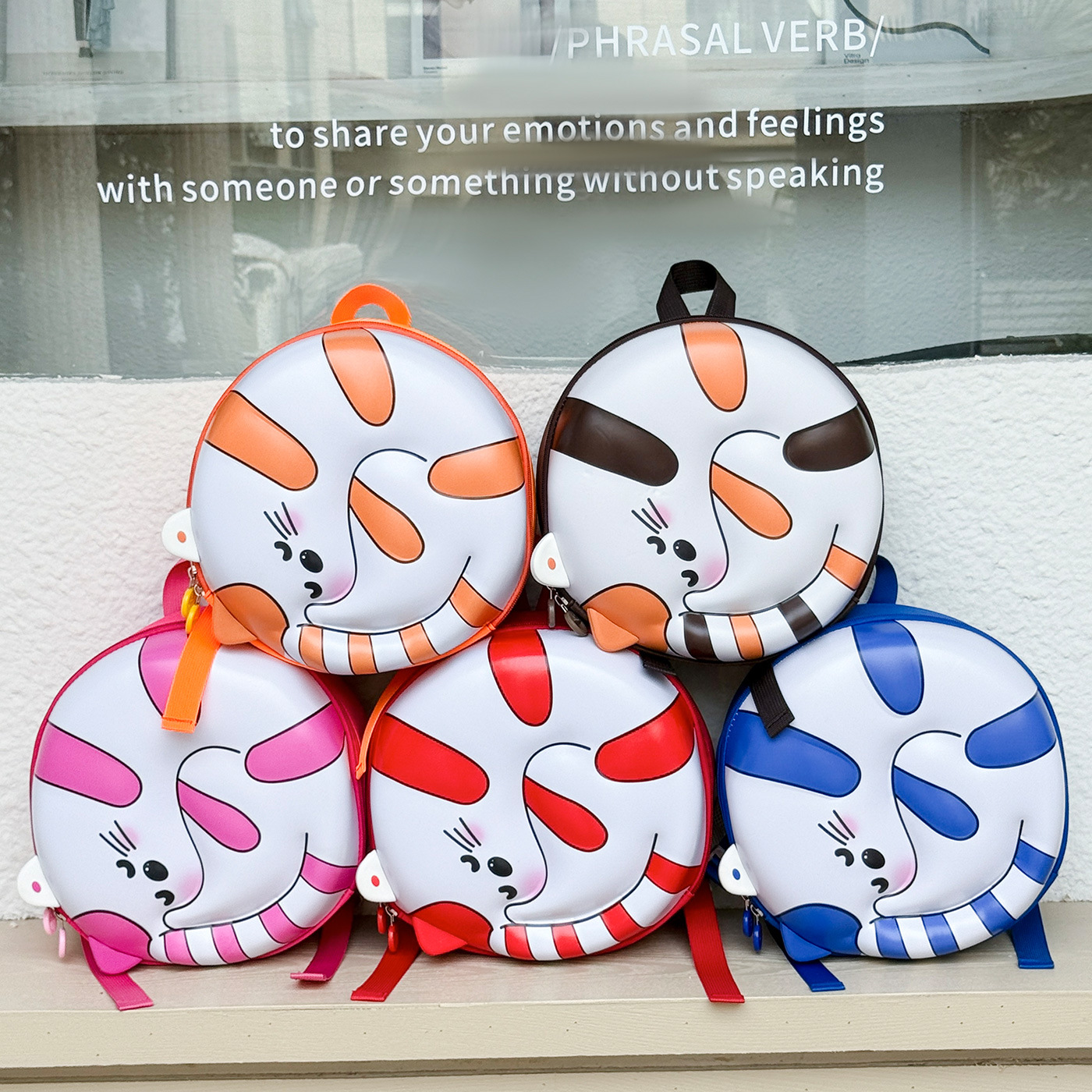 Bolsas para niños transfronterizas caricaturas lindas gatitos niñas y niños mochilas de cáscara de huevo jardín de infantes bolsas escolares para niños pequeños