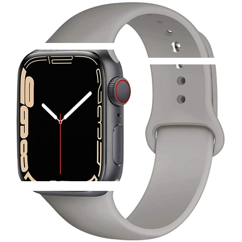 Suitable for iwatch89ultra single-color Apple silicone watch strap and iwatch solid-color silicone screw-down watch strap Specification drawing