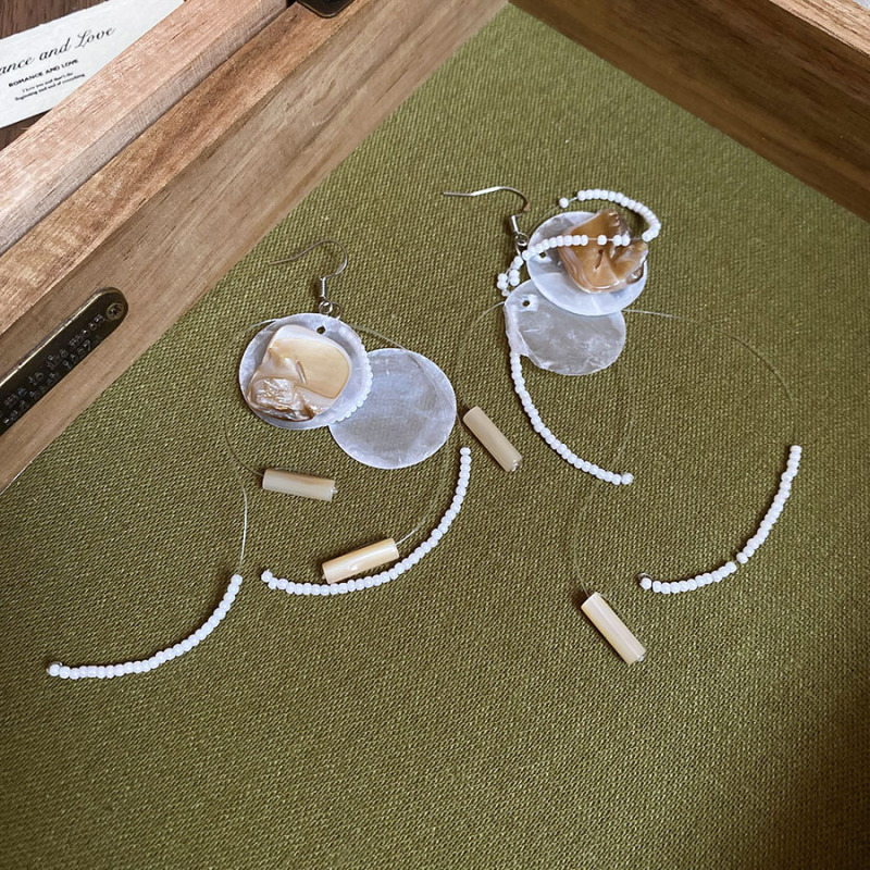 海边度假风花朵贝壳流苏长款耳环轻奢高级感耳钉女耳饰设计感小众|undefined