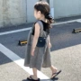 儿童格子宝宝女童背带裤