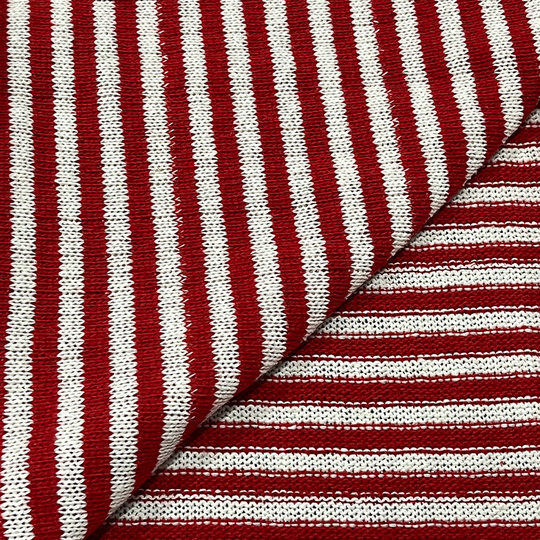 Christmas Red and White Striped Fabric Wool Striped Fabric Knitted Fabric Scarf Hat Toy Sweater Fabric