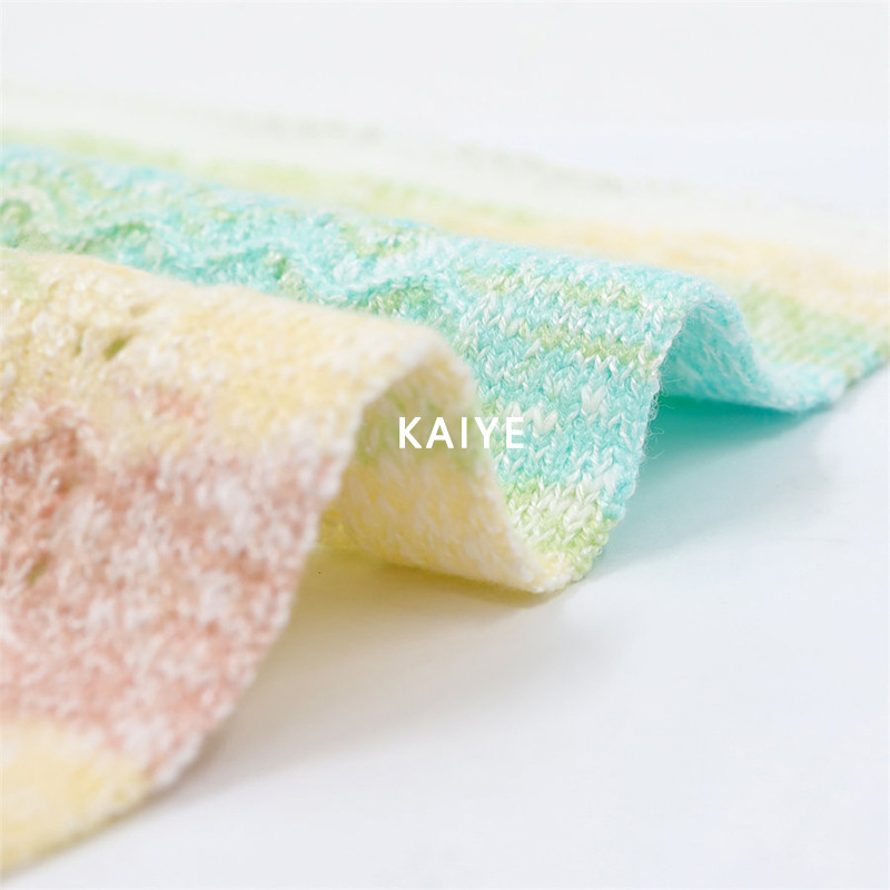 30支雅韵翩然彩虹渐变花式手混线手作毛线织女钩针特种纱线段染棉