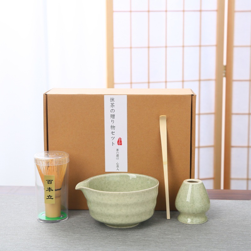 Transfronterizo exclusivo para el set de té Matcha japonés caja de regalo de té Matcha cepillo de té de 100 libros de té Matcha de la dinastía Song
