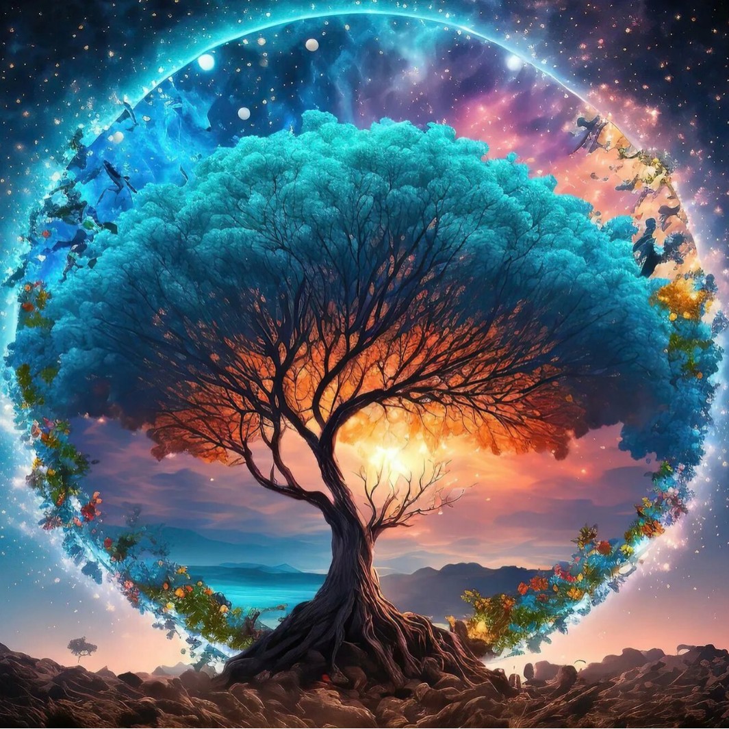 Pequeño libro rojo nuevo lleno de pintura de diamante árbol de vida DIY bordado de diamante pintura decorativa sala de estar fábrica de suministro transfronterizo al por mayor