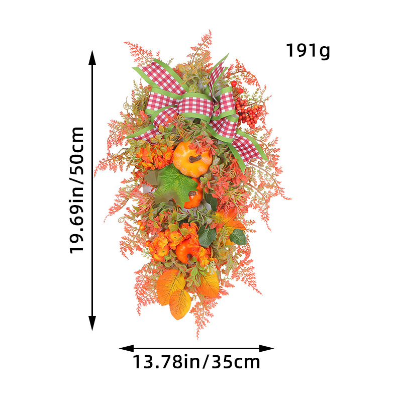 Hong Kong amor guirnalda de Navidad Otoño de Acción de Gracias guirnalda de calabaza arco artificial Garland puerta colgante decoración nueva