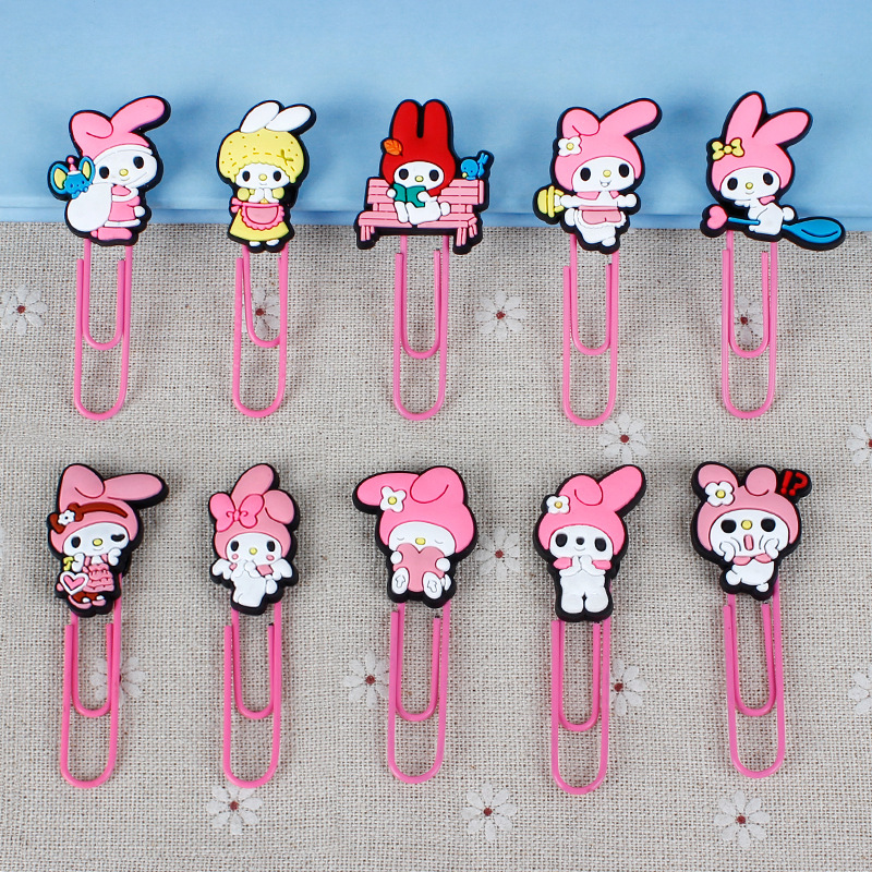 Círculos de dibujos animados metales de color clips marcadores de estudiantes de oficina clips pin papelería de oficina