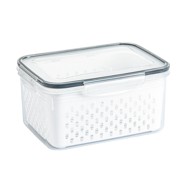 Set for fruits and vegetables, plastic drying rack, storage system, storage box