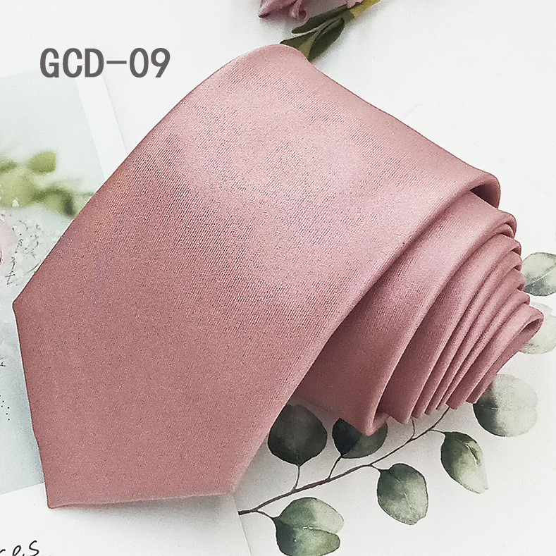 Corbata de poliéster teñido en hilo de alta densidad, color puro, estilo formal, informal de negocios, negra, atada a mano, estilo 8 cm, lista para usar del fabricante