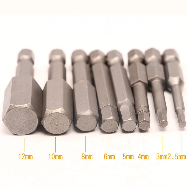 Electric bit, hand drill, hexagonal bit, electric wrench, hexagonal bit, electric bit 2.5-12mm