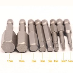 Electric bit, hand drill, hexagonal bit, electric wrench, hexagonal bit, electric bit 2.5-12mm