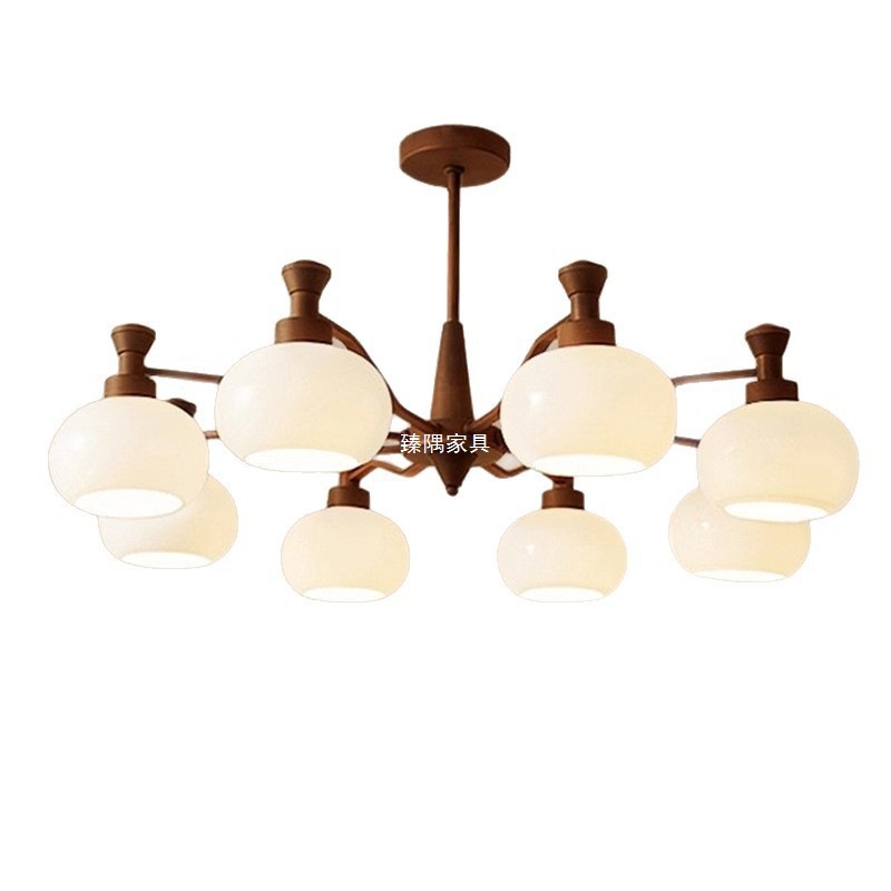 Lámpara de la sala de estar de estilo medieval atmósfera americana comedor sala de estar luces principales retro francesa Nanyang estilo lámparas de dormitorio