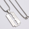 Creative exaggerated personality tide men and women stainless steel tag necklace necklace new Stainless Steel Nextlace