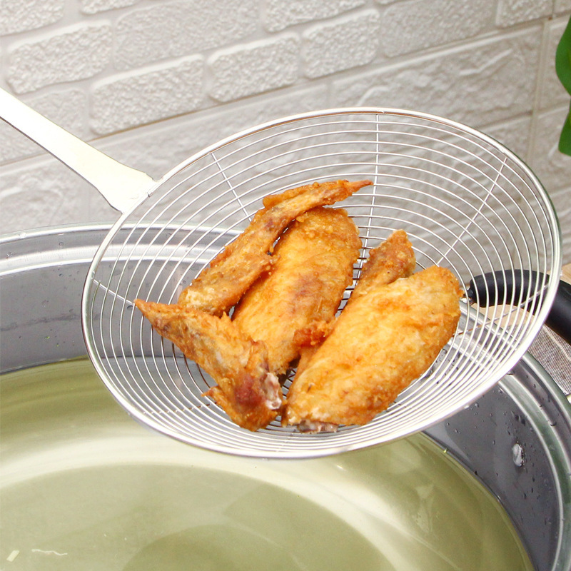 不锈钢家用厨房小工具捞面饺子网漏油炸火锅隔渣过滤网线漏勺|undefined