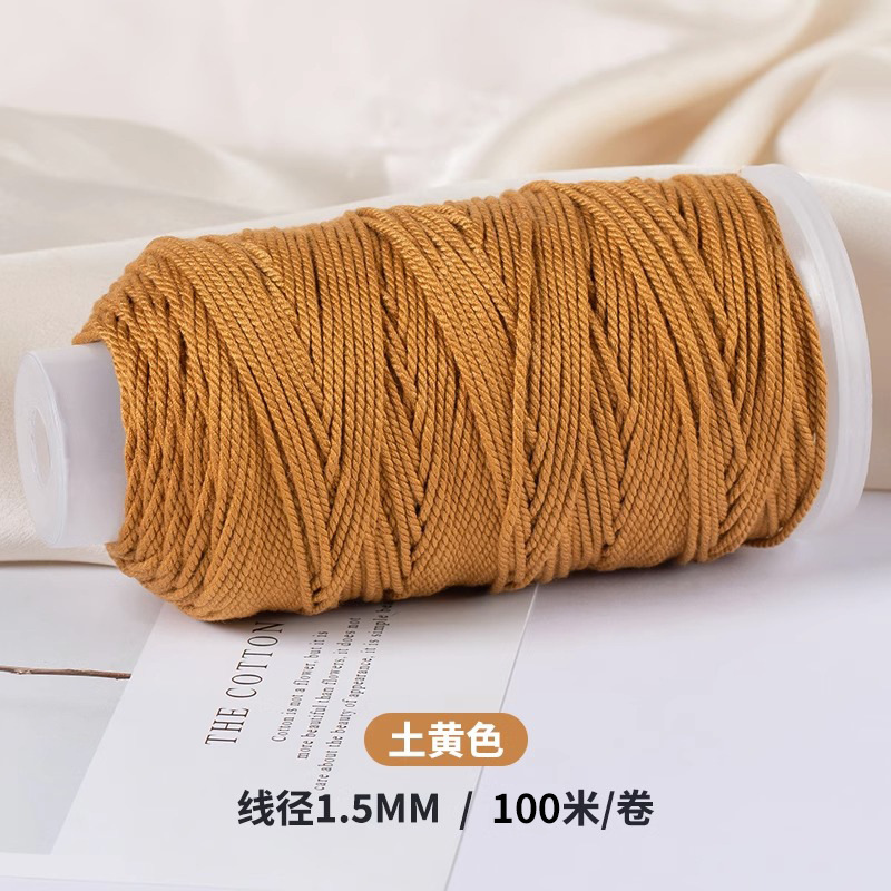 卸売チベット手こね綿ロープ大ロール暗号化菩提文遊び糸ブレスレットブレスレット編みロープ手こね綿糸編みロープ|undefined