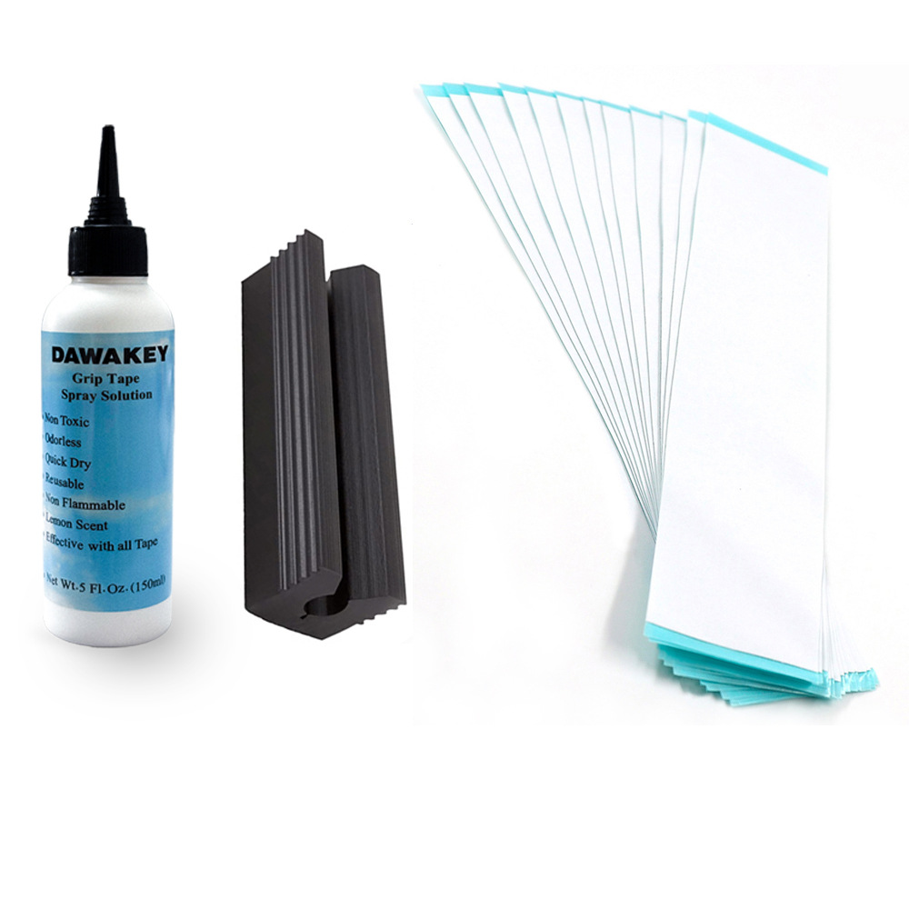 조합 양면 접착제 + 고무 블록 + 솔벤트