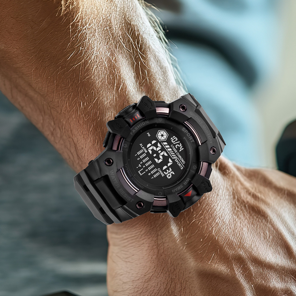 Tendencia al aire libre nocturna relojes electrónicos de movimiento alarma multifuncional estudiantes adolescentes relojes electrónicos al por mayor