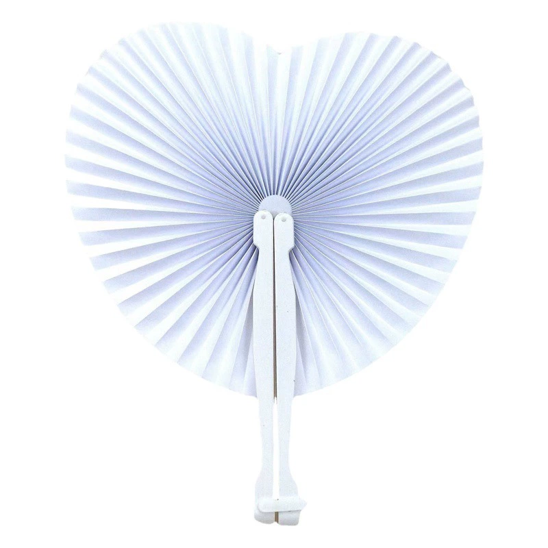 Европейские и американские Свадебные веера Любовные веера Круглые веера Веера в форме персика Складные веера-бабочки Трансграничные веера Веера из белой бумаги