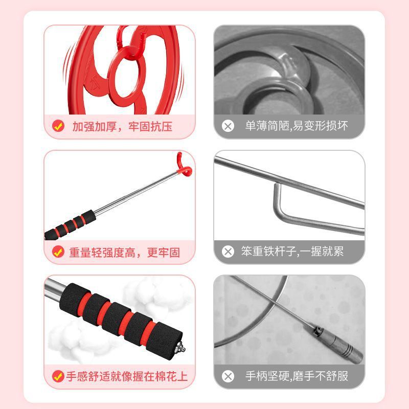 Children's Iron Hoop Rolling Toy, Nostalgic Toy for Elementary School Students, Fun Thickened Push Hoop for Sensory Integration in Kindergarten