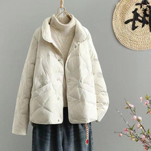 出口外贸尾单加厚保暖羽绒棉服宽松显瘦休闲开衫棉衣外套