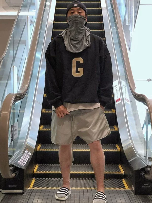 Шорты (FOG CRAZY FEAR OF GOD) сезон 7, яркая шнуровка, свободный городской крой
