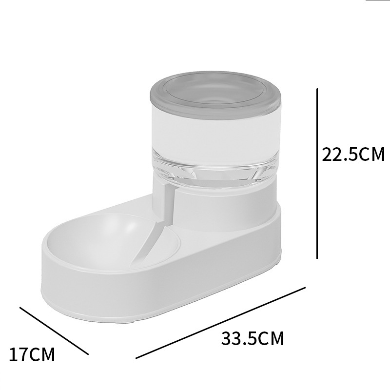 Perro Tazón perro tazón gato tazón de comida para gatos perro antidetonante doble tazón gato mediano y pequeño perro automático beber suministros para mascotas