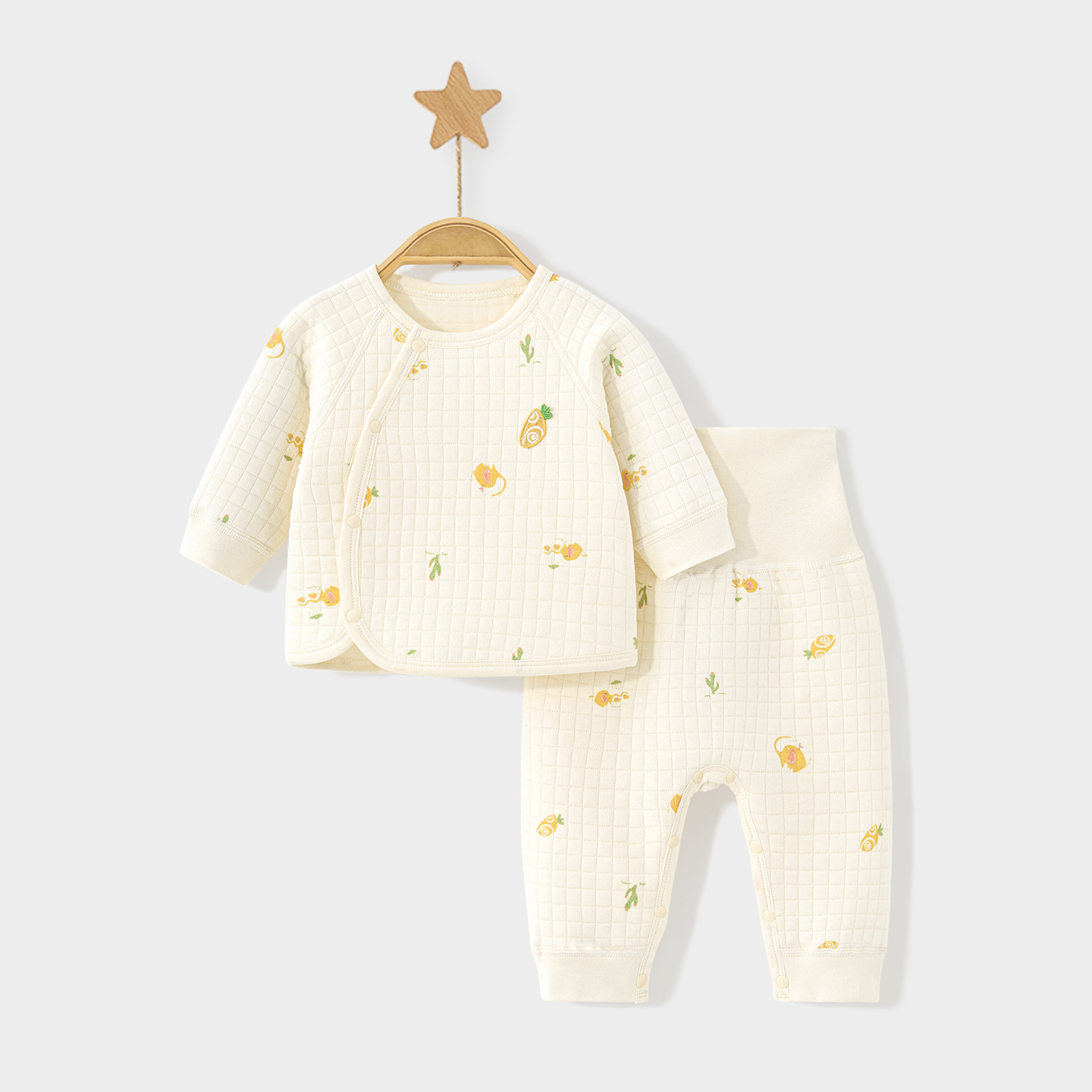 Baby calentamiento ropa interior set otoño-invierno ropa de nuevo hombre y mujer algodón dividido cintura alta abdomen bebé abrigo de otoño pantalones de otoño