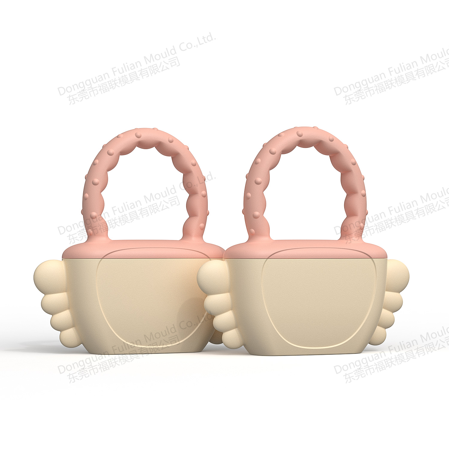 Nuevo juguete de masticación molar para bebés transfronterizo con mango mordisco congelado mordisco mordisco de silicona para bebés