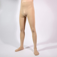 大碼秋冬男士打底褲襪天鵝絨光腿神器連褲門襟帶扣免脫款保暖秋褲