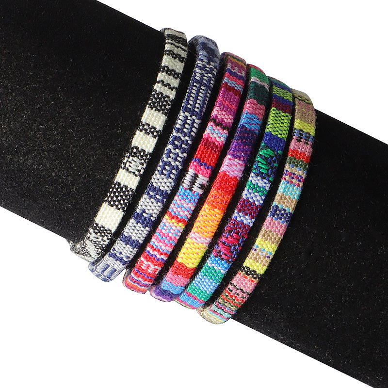 Ethnic Style Colorful Cloth Braid Women's Anklet display picture 4