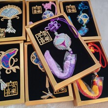 广西非遗文创壮锦冰箱贴绣球挂件麽乜香囊挂件伴手礼民族特色礼品