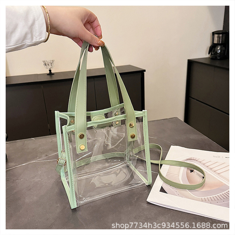 2026 Summer New Large-Capacity Transparent Jelly Beach Bag for Women, Single Shoulder Crossbody Makeup Casual Bag 2026 Summer New Large-Capacity Transparent Jelly Beach Bag for Women, Single Shoulder Crossbody Makeup Casual Bag
