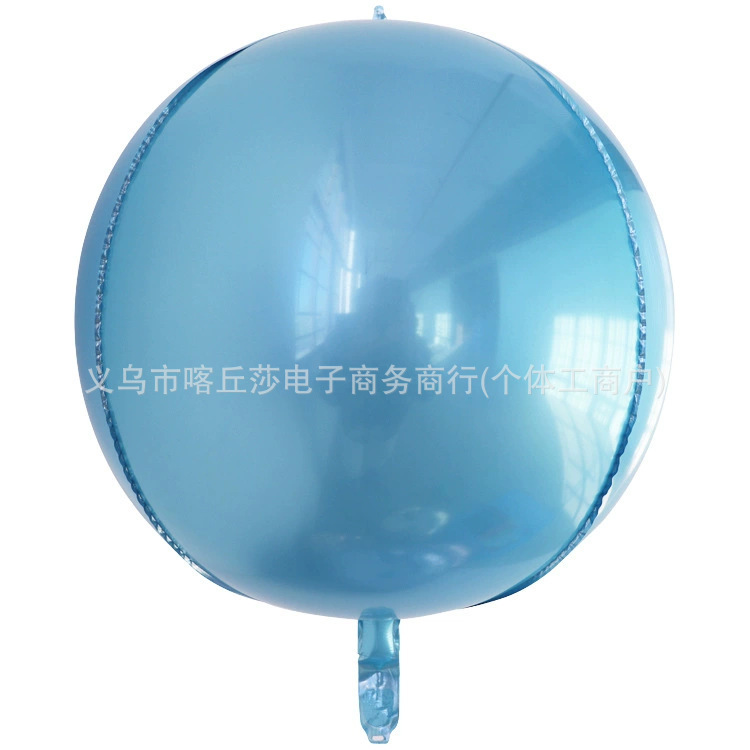 4d铝膜气球18寸22寸立体正圆形金色银色铝箔气球装饰布置厂家批发|undefined