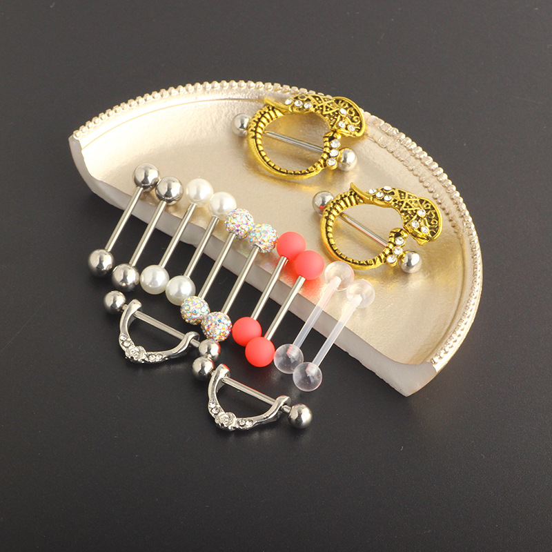 16G labret stud size and finish detail
