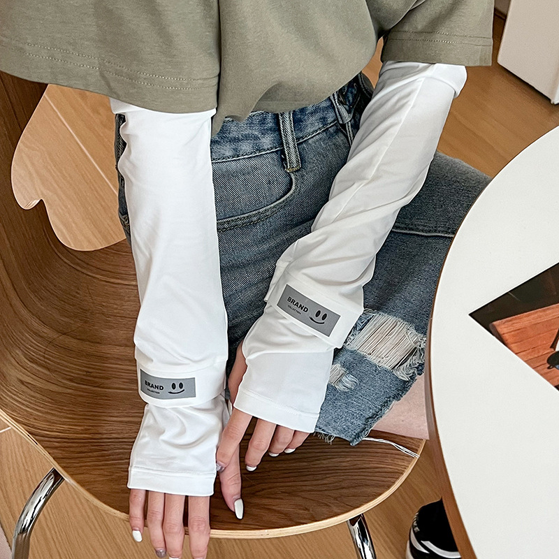 Mangas de hielo, mangas de seda de hielo, guantes de protección solar para mujeres, mangas de hielo, protectores de brazos anti-ultravioleta, brazaletes de manga de hielo para montar