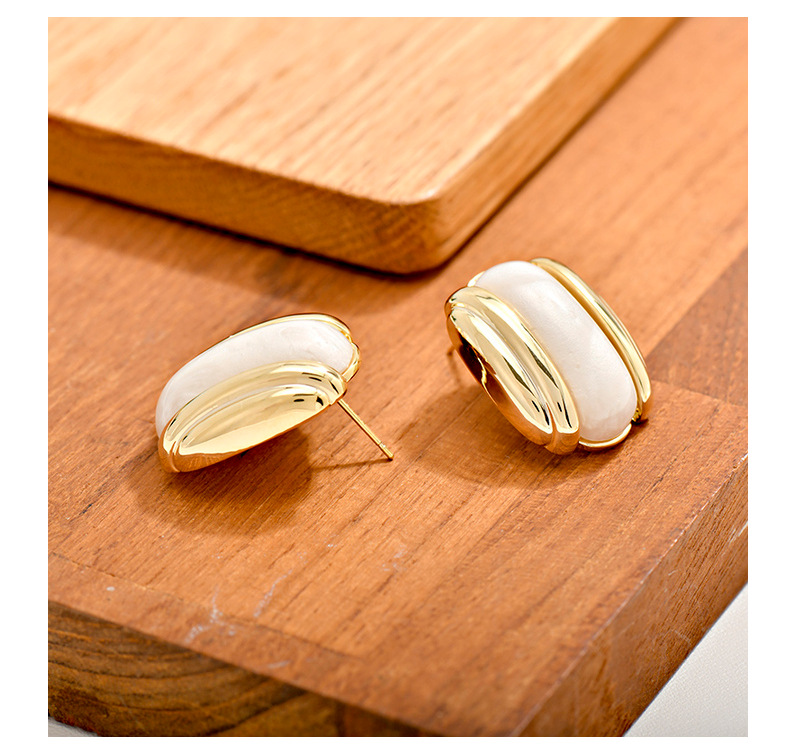 1 Pair Basic Modern Style Geometric Alloy Ear Studs display picture 3