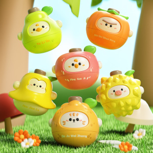 New Fruit Gyro Double Competitive Battle Children's Cartoon Fun Cute Parent-Child Interaction Novelty Decompression Toy