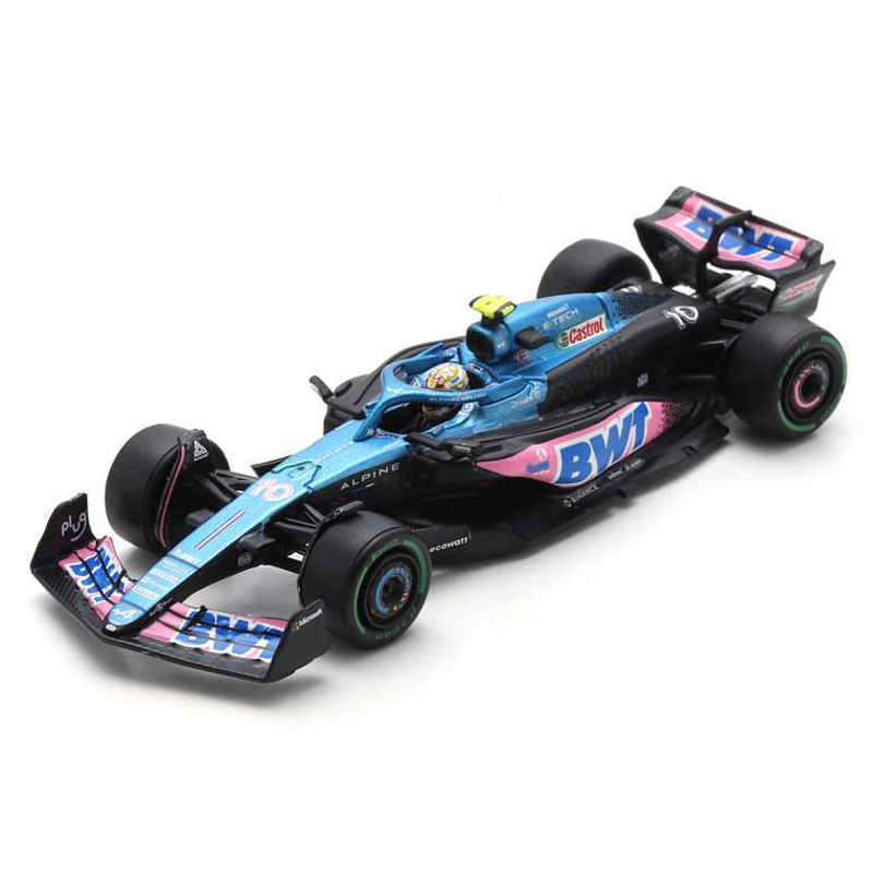 (2개) SPARK 1 | 64 ALPAI A523 PIERRE GASLI OKON F1 그랑프리 합금 자동차 모델 컬렉션