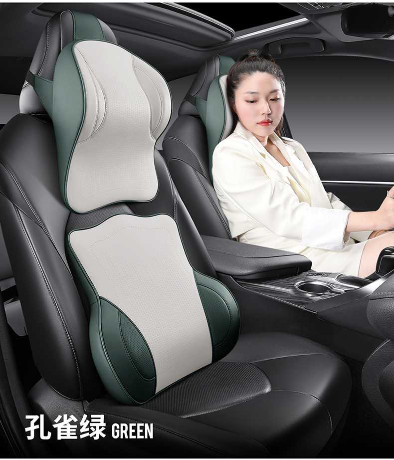 26 types of car headrests and lumbar supports, aviation memory foam neck pillows, ergonomic lumbar support car pillows for cross-border sales