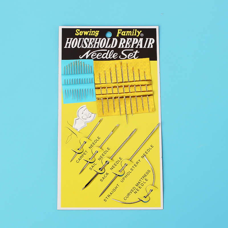 Suction card mounted bent leather curved needle, special-shaped needle, U-shaped binding needle, DIY green board needle, hand sewing needle