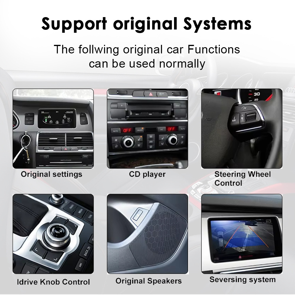 Cross-Border Suitable for Audi Q7 4L 2005-15 Wireless Carplay Large Screen Android Hd Car Navigator