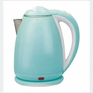 Foreign trade cross-border double-layer color anti-scald 2.0L stainless steel automatic power-off electric heating water kettle Lianjiang factory