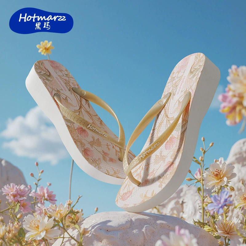 Hotmarzz темная леди с наклоном и шлепанцы носить пляжные туфли повседневные сандалии летняя противоскользящая ПВХ